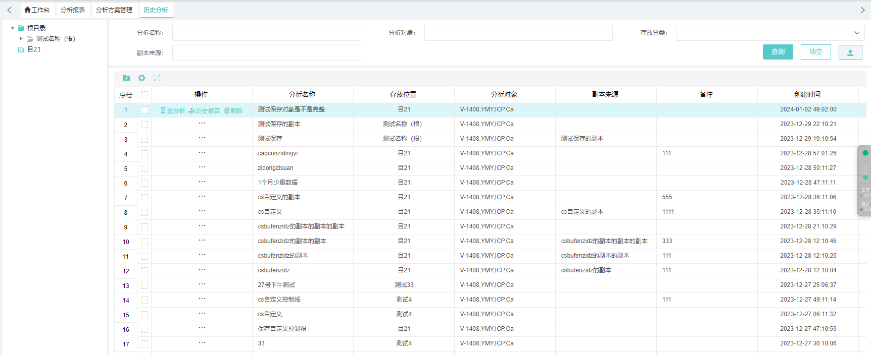 历史分析